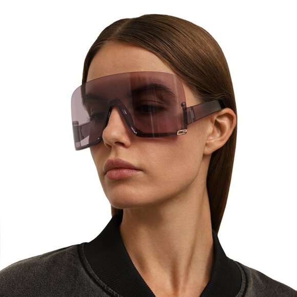 NEW GUCCI GG1631S 011 SUNGLASSES WOMEN VIOLET SHIELD EYEWEAR GUCCI - Picture 6 of 12